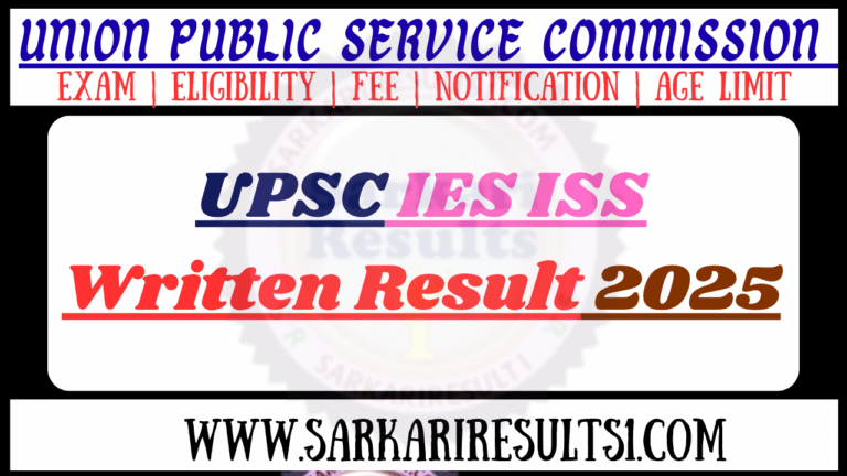 UPSC IES ISS