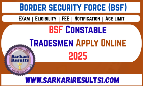 BSF Constable Tradesmen