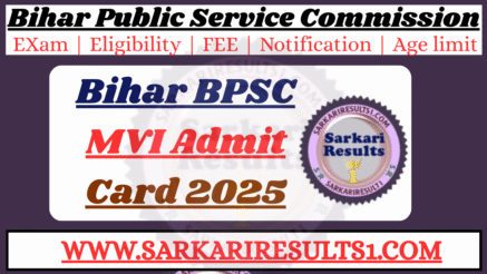 Bihar BPSC MVI