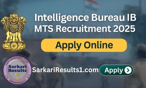 IB MTS Recruitment 2025